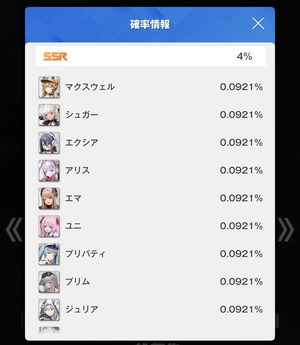 【メガニケ】ウィッシュリスト外のSSRが出たら再抽選はどの枠？